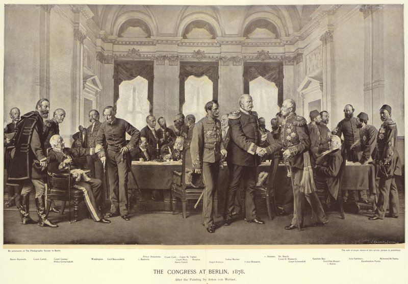 Het Congres van Berlijn door Anton Alexander von Werner
