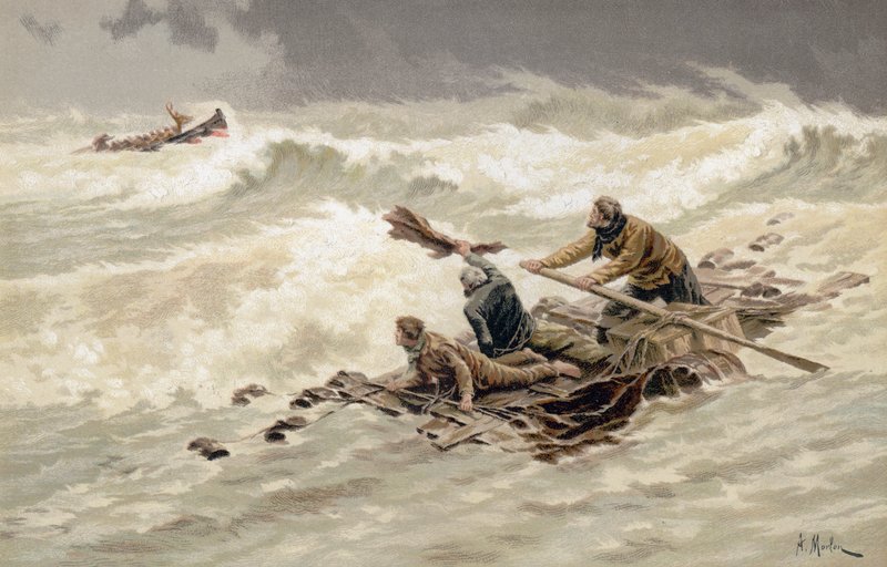 Gestrand en gered door Antony Paul Emile Morlon