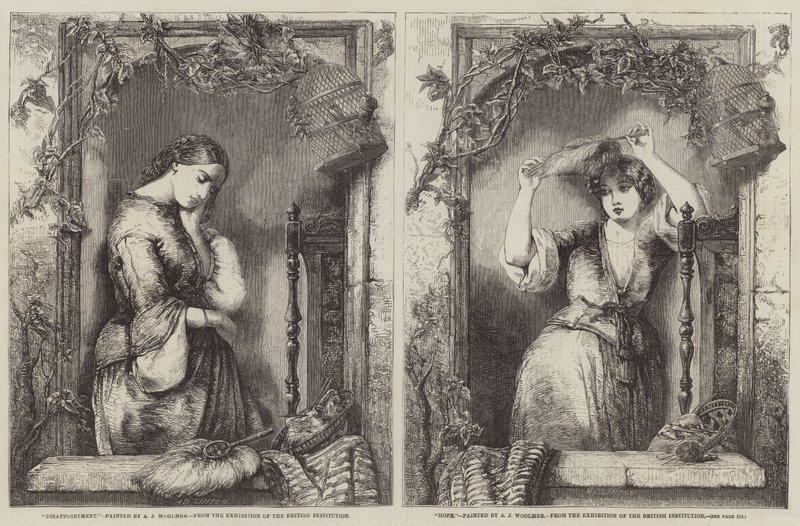 Tentoonstelling van de British Institution door Arthur Joseph Woolmer