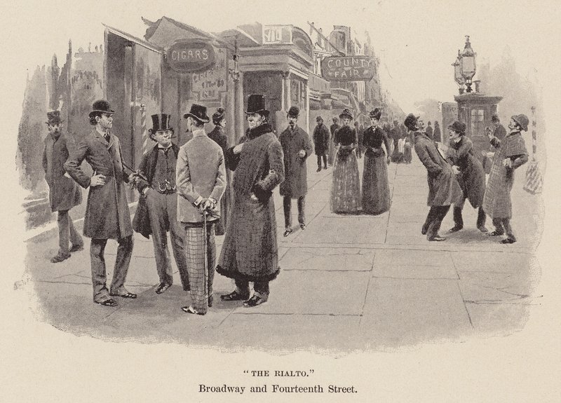 "De Rialto" door Arthur Burdett Frost
