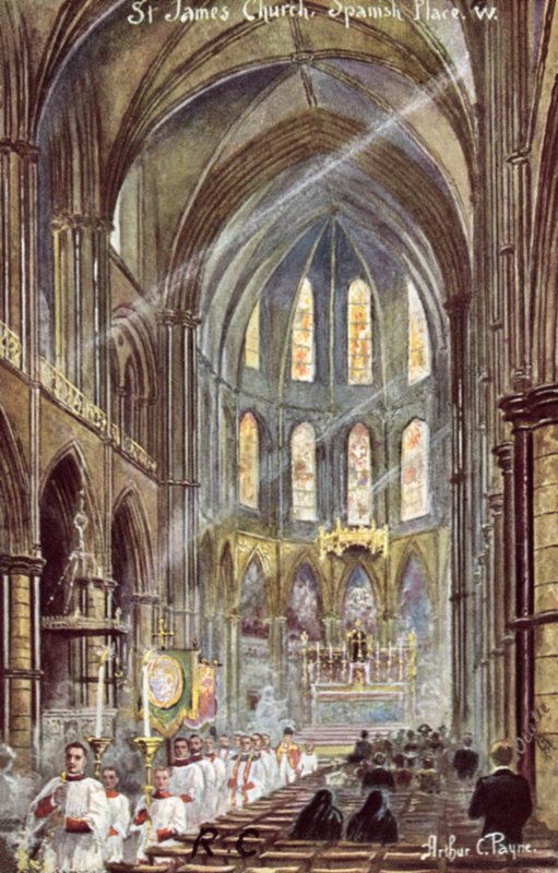 St. James Kerk, Spanish Place door Arthur Charles Payne