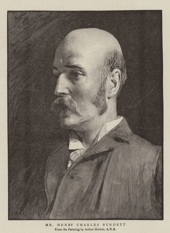 Henry Charles Burdett door Arthur Hacker