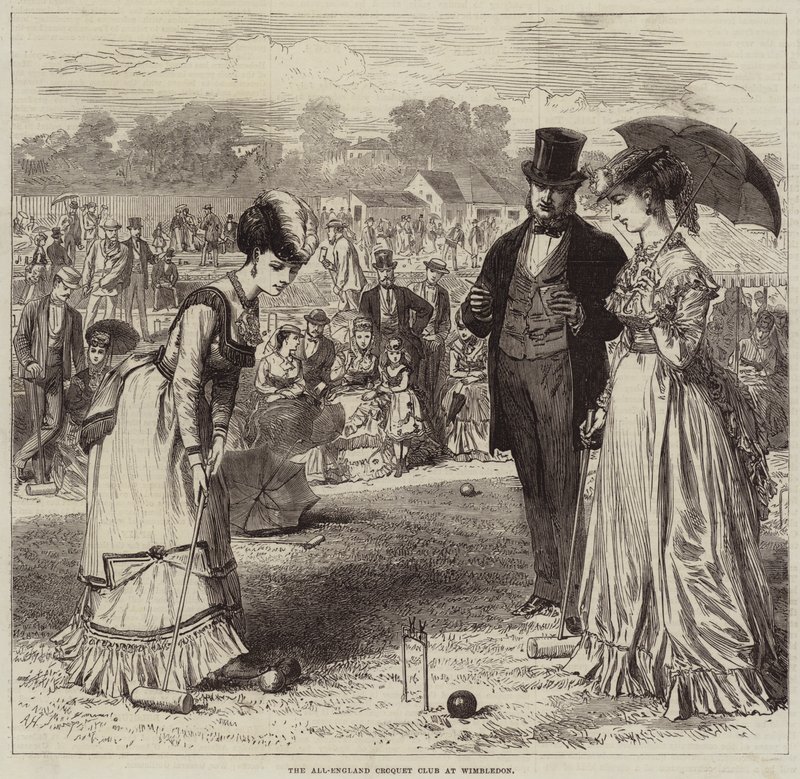 De All-England Croquet Club in Wimbledon door Arthur Hopkins