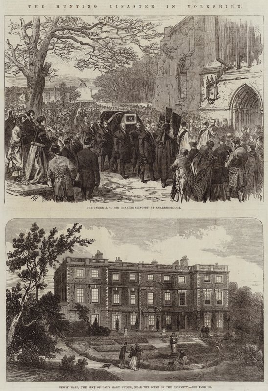 Het jachtongeval in Yorkshire door Arthur Hopkins