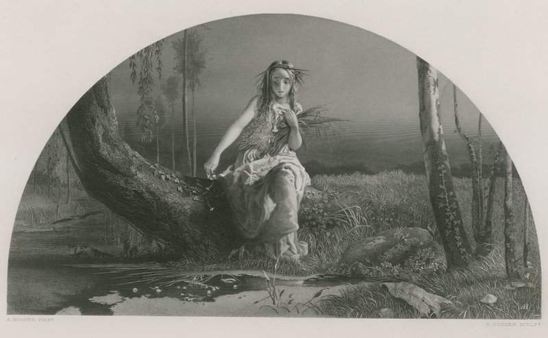 Ophelia, Hamlet door Arthur Hughes