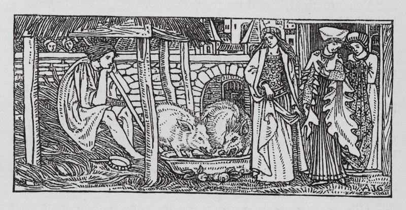 Hans Christian Andersen: De Varkenshoeder door Arthur Joseph Gaskin