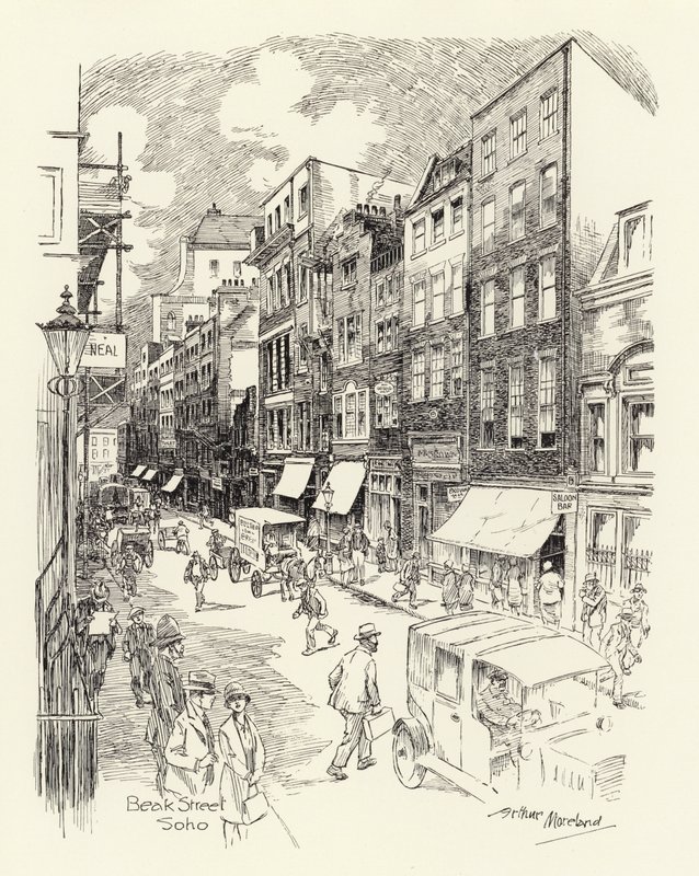 Beak Street, Soho door Arthur Moreland