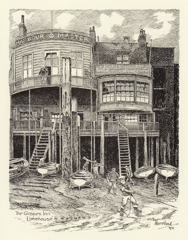 The Grapes Inn, Limehouse door Arthur Moreland