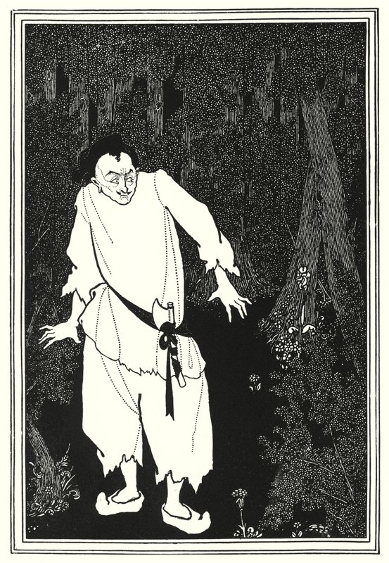 Ali Baba in het bos door Aubrey Beardsley