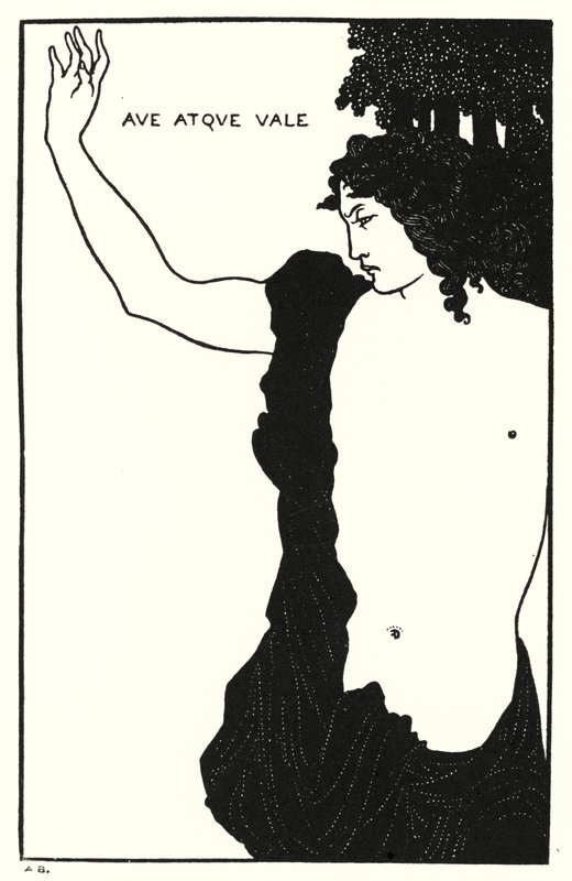 Ave Atque, Vale, Catullus, Carmen Ci door Aubrey Beardsley