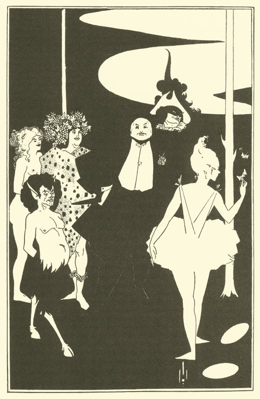 Frontispice, Toneelstukken van John Davidson, 1893 door Aubrey Beardsley