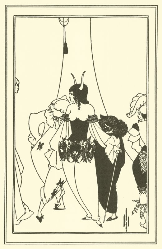 Het masker van de rode dood door Aubrey Beardsley