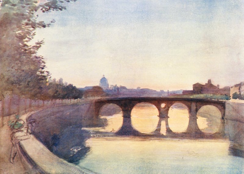 Rome: Ponte Sisto door Aubrey Waterfield