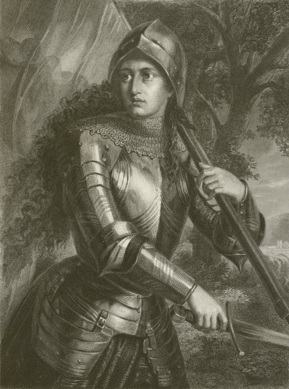 Johanna (gravure) door August Friedrich Pecht