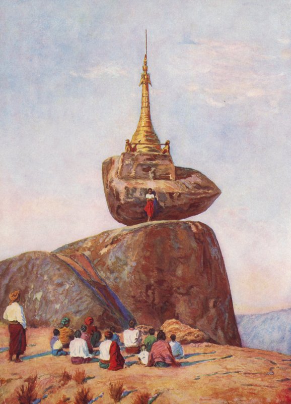 La Pagode Sampan, Birma door Auguste Gerardin