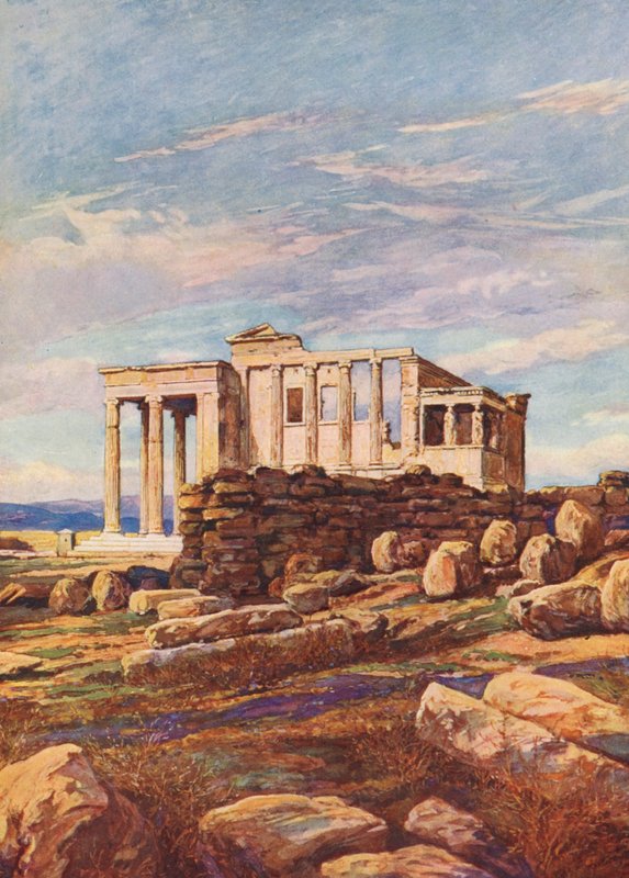 Op de Akropolis, Griekenland door Auguste Gerardin