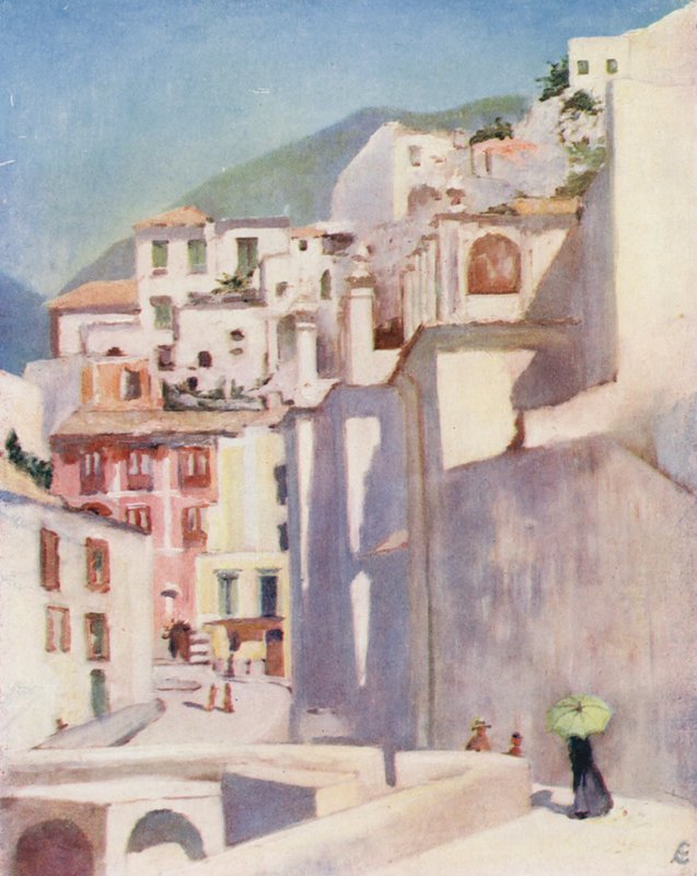Amalfi in de zomer door Augustine Fitzgerald