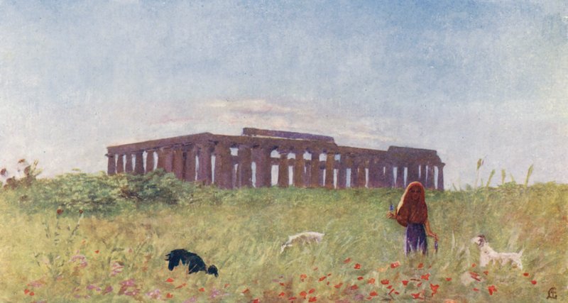 Basiliek van Paestum door Augustine Fitzgerald