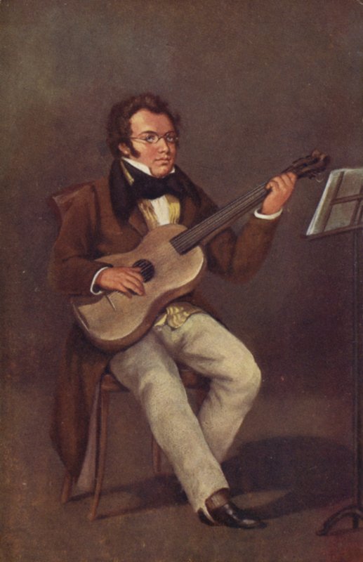Portret van Franz Schubert door Austrian School
