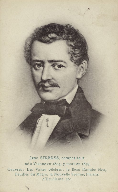 Portret van Johann Strauss II door Austrian School