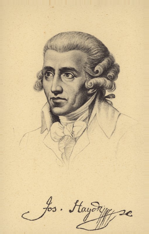 Portret van Joseph Haydn door Austrian School