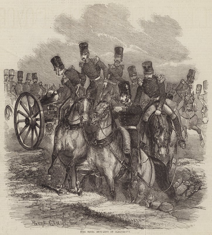 De koninklijke artillerie in Aldershott door B. Clayton