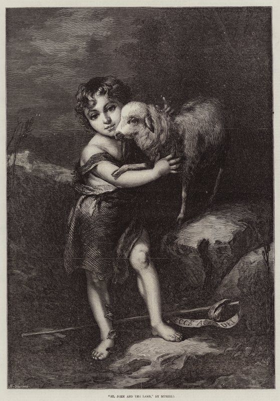 St. John en het lam door Bartolomé Esteban Murillo