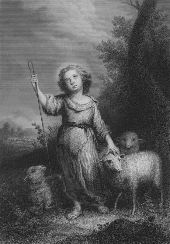 De Goede Herder door Bartolome Esteban (after) Murillo