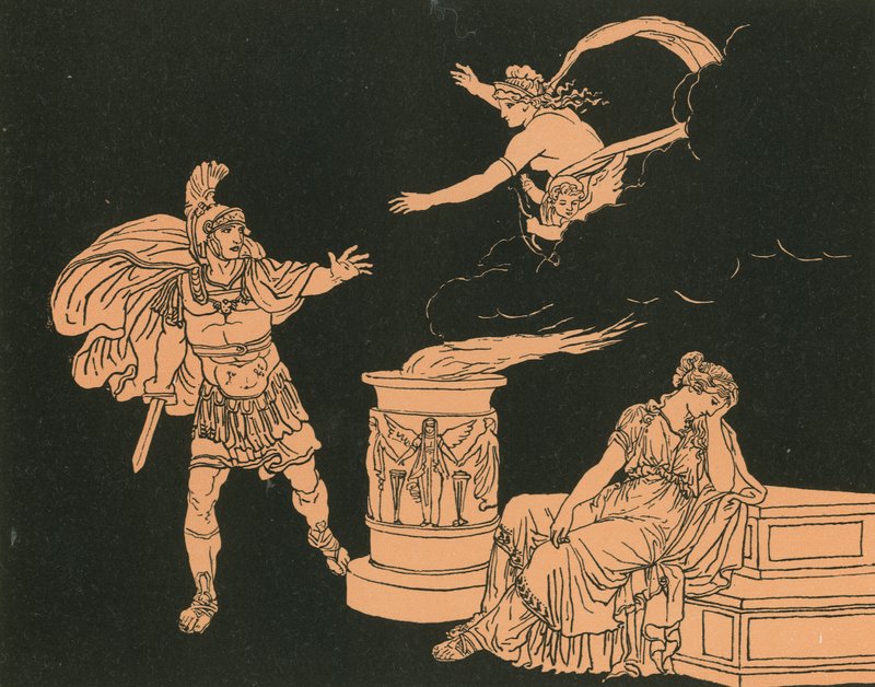 Aeneas en Helena door Bartolomeo Pinelli