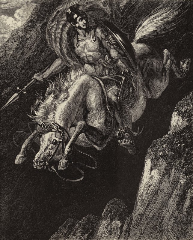 Marcus Curtius door Benjamin Robert after Haydon