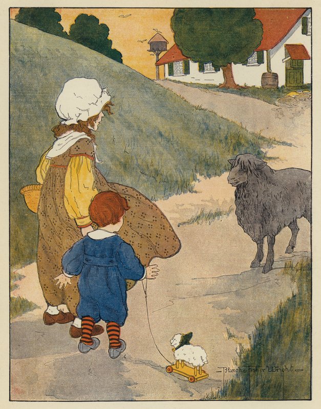 Baa, Baa, Zwart Schaap door Blanche Fisher Wright
