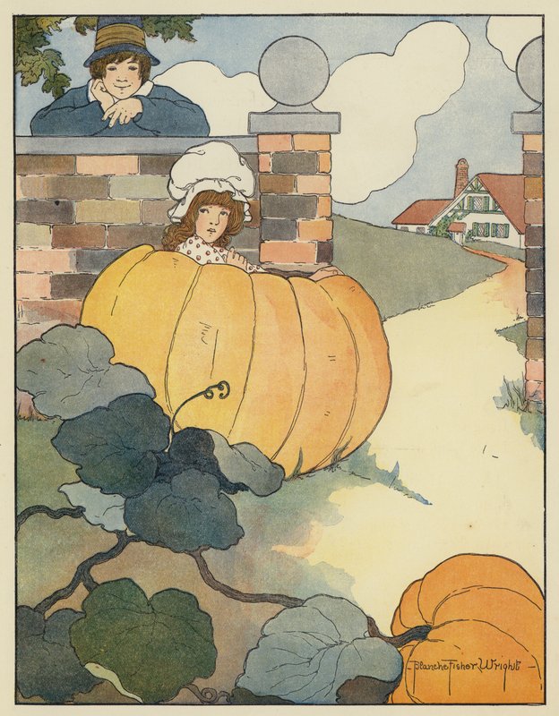 De pompoeneter door Blanche Fisher Wright