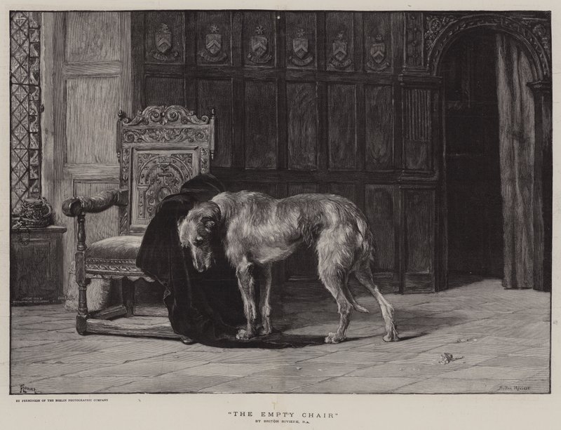 De Lege Stoel door Briton Riviere