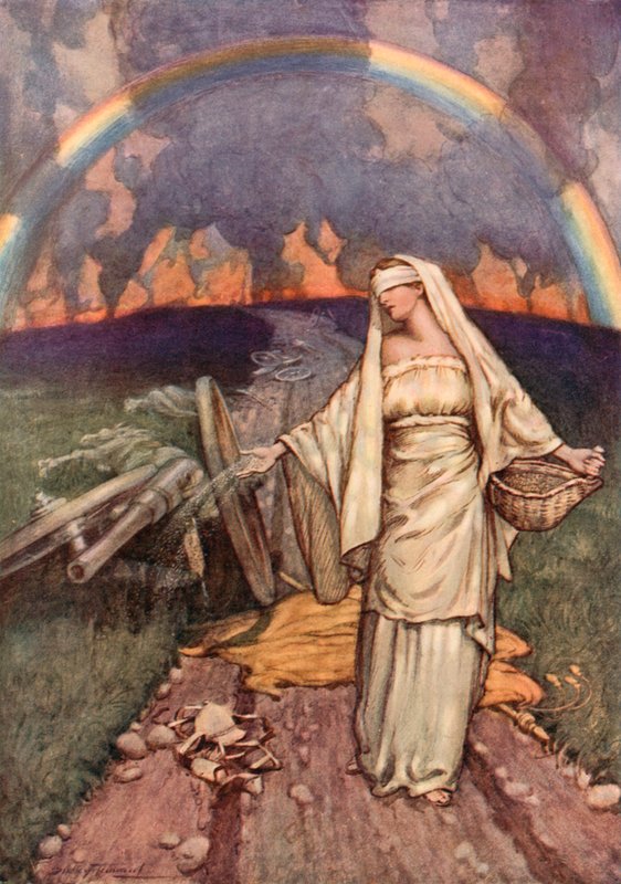 Oorlogssonnetten door C. Dudley (after) Tennant