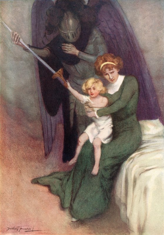 Vrouw en oorlog door C. Dudley (after) Tennant