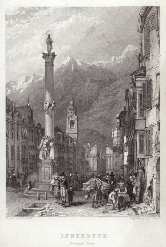Hoofdstraat in Innsbruck door C. Stanfield