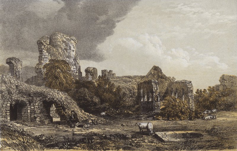 Kasteel Rothesay, eiland Bute door C. Stanfield