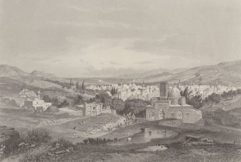 Rivieren van Damascus door Carl Friedrich Heinrich Werner