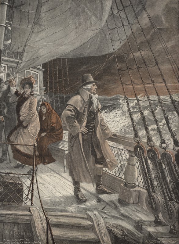 Op het dek van een schip door Carl Rohling