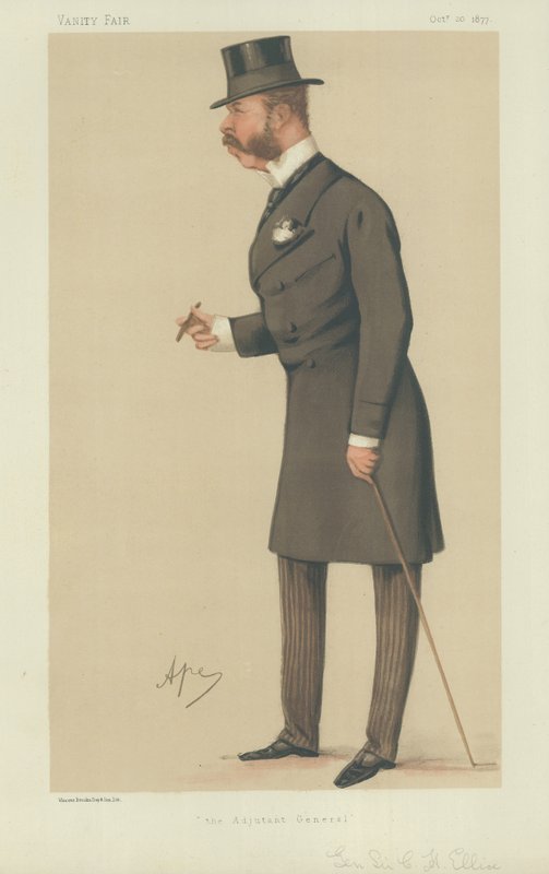 Generaal Sir Charles Henry Ellice door Carlo Pellegrini