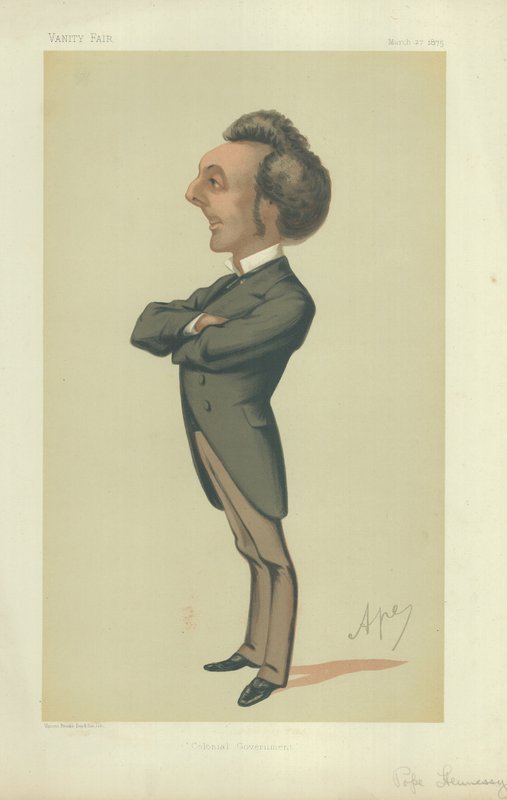 Zijne Excellentie Gouverneur John Pope Hennessy door Carlo Pellegrini