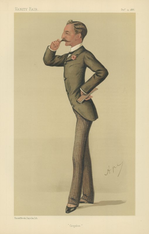 De zeer eerbiedwaardige Sidney Herbert (kleur litho) door Carlo Pellegrini