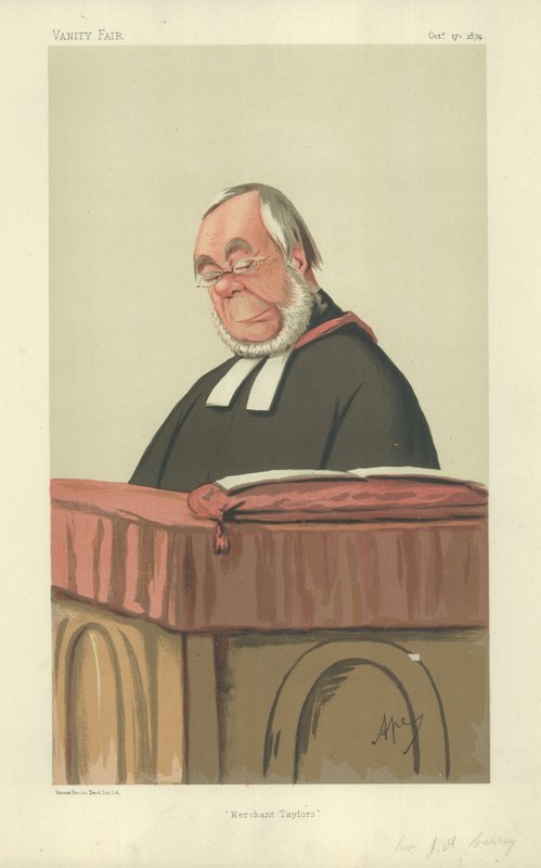 De Eerwaarde James Augustus Hessey door Carlo Pellegrini
