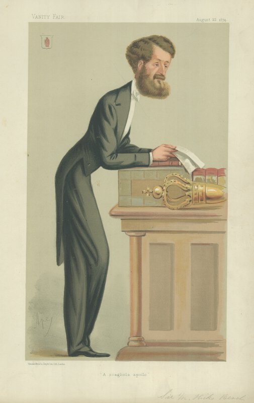 De zeer eerwaarde Sir Michael Hicks Beach door Carlo Pellegrini