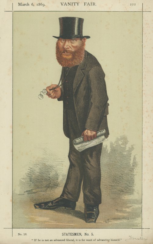 De zeer eerwaarde W E Forster door Carlo Pellegrini
