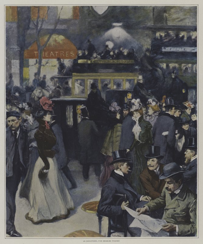 De Boulevard door Carlo Wostry