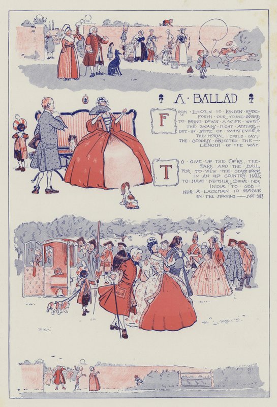Een Ballade, door Shenstone door Cecil Charles Windsor Aldin