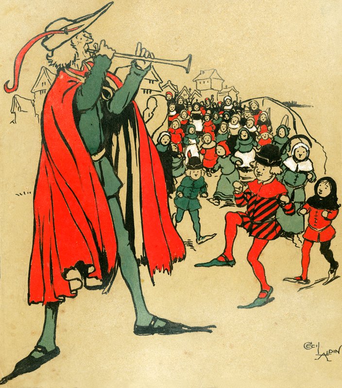 De rattenvanger van Hamelen door Cecil Charles Windsor Aldin