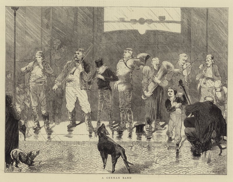 Een Duitse band door Charles Auguste Loye