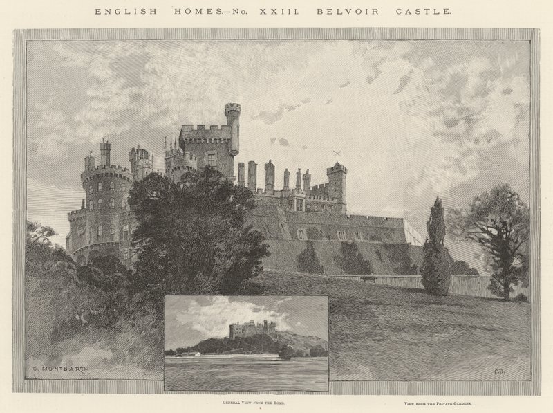 Belvoir Castle door Charles Auguste Loye